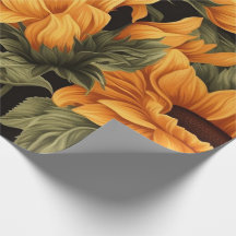Beautiful Sunflower Wrapping Paper