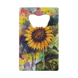 Beautiful Sunflowers In Watercolor 