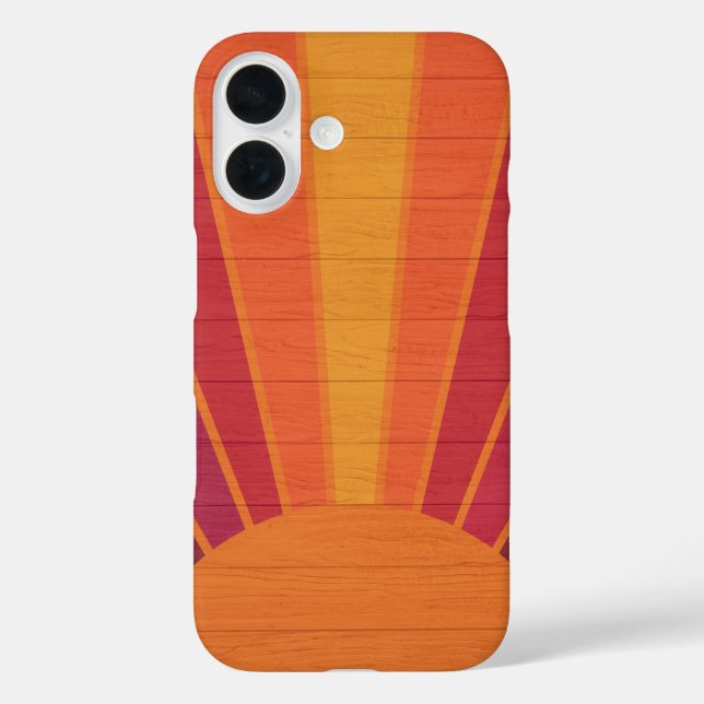 Beautiful Sunny Sun Rays Southwestern Folk Art Cas Case-Mate iPhone Case (Back)