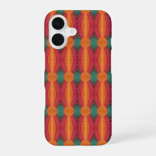 Beautiful Sunny Sun Rays Southwestern Folk Art iPhone 16 Case