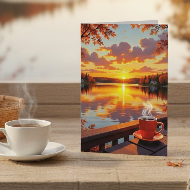 Beautiful Sunrise and Coffee | Thinking of You Card (Creator Uploaded)