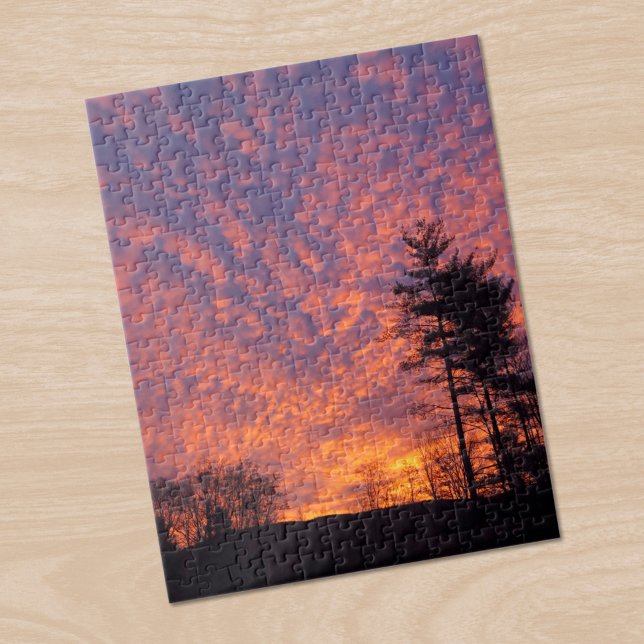 Beautiful Sunrise Clouds Photo Jigsaw Puzzle (Beautiful Sunrise Clouds Photo Jigsaw Puzzle, in situ)