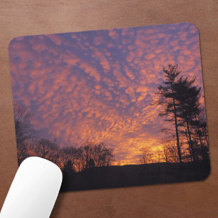 Beautiful Sunrise Clouds Photo Mouse Pad