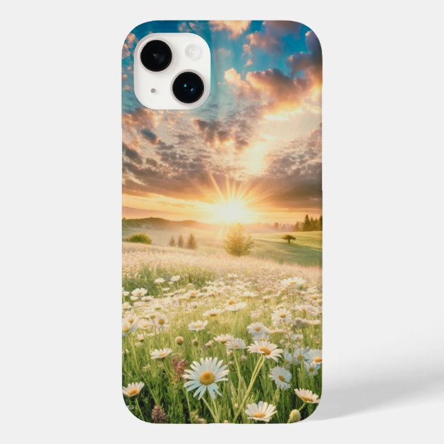 Beautiful Sunrise Daisy Flowers Case-Mate iPhone Case (Back)