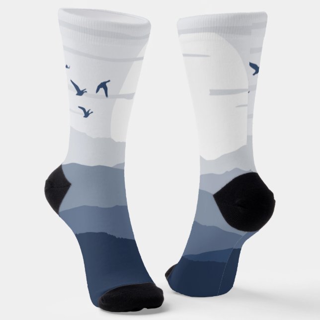 Beautiful Sunrise Socks (Angled)