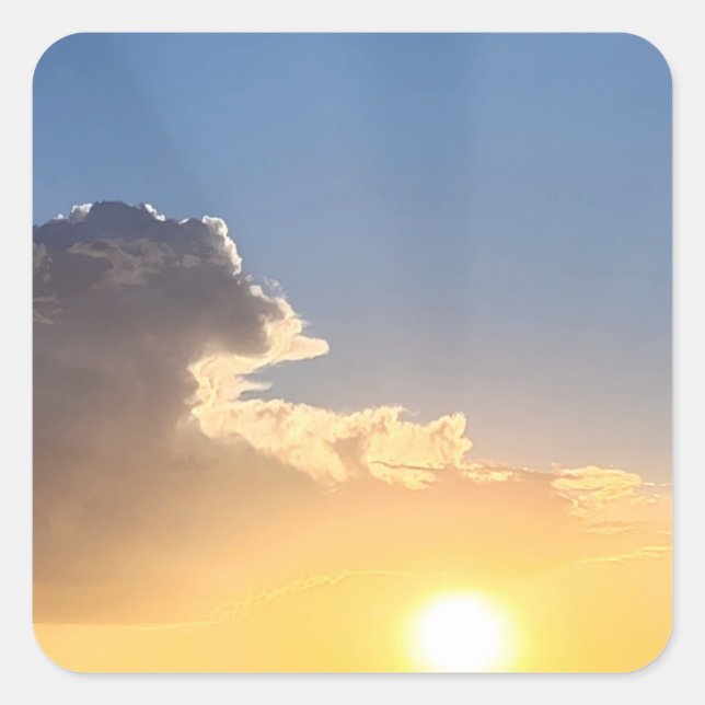 Beautiful Sunrise Square Sticker (Front)
