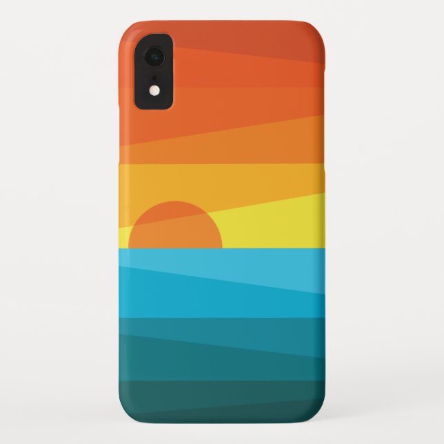 Beautiful Sunset and Sea Waves Case-Mate iPhone Case (Back)