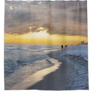 Beautiful Sunset at Pensacola Beach, Florida Shower Curtain