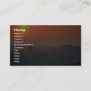 Beautiful Sunset: Bangkok, Thailand Business Card