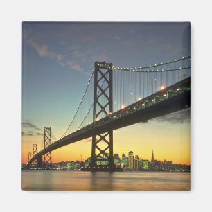 Beautiful Sunset: Bay Bridge, San Francisco, Calif Magnet