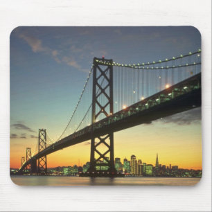 Beautiful Sunset: Bay Bridge, San Francisco, Calif Mouse Pad