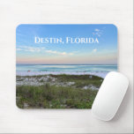 Beautiful Sunset Beach Photography Custom City Mouse Pad<br><div class="desc">This picturesque beach mousepad features coastal photograph from Destin Florida with a gorgeous pink and orange sunset gently touching the ocean waves above the sand and sea grass. Lovely seaside postcards from your favourite vacation spot or hometown.</div>
