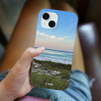 Beautiful Sunset Beach Photography Personalised iPhone 15 Case
