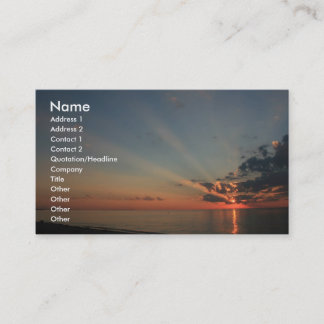 Beautiful Sunset Business Card