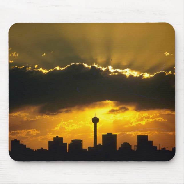Beautiful Sunset: Calgary sunset, Alberta, Canada Mouse Pad (Front)