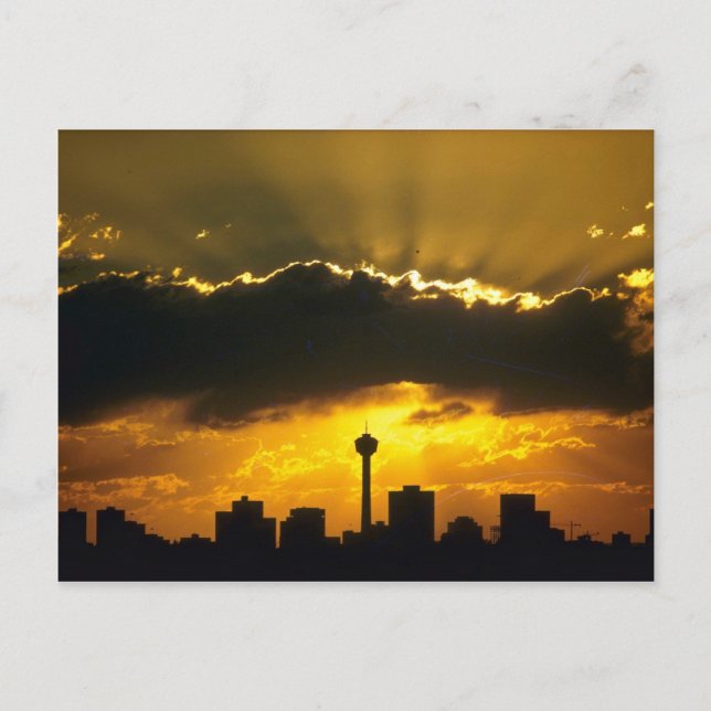 Beautiful Sunset: Calgary sunset, Alberta, Canada Postcard (Front)