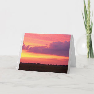 Beautiful Sunset Card