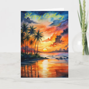 Beautiful Sunset Card