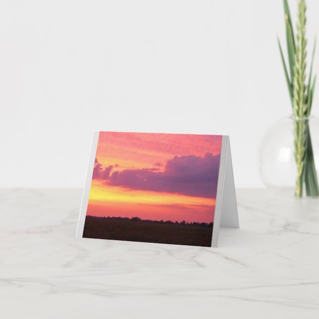 Beautiful Sunset    Card (Front)