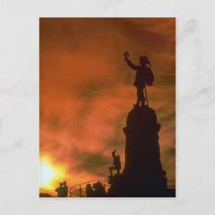 Beautiful Sunset: Champlain Memorial, Ottawa, Cana Postcard