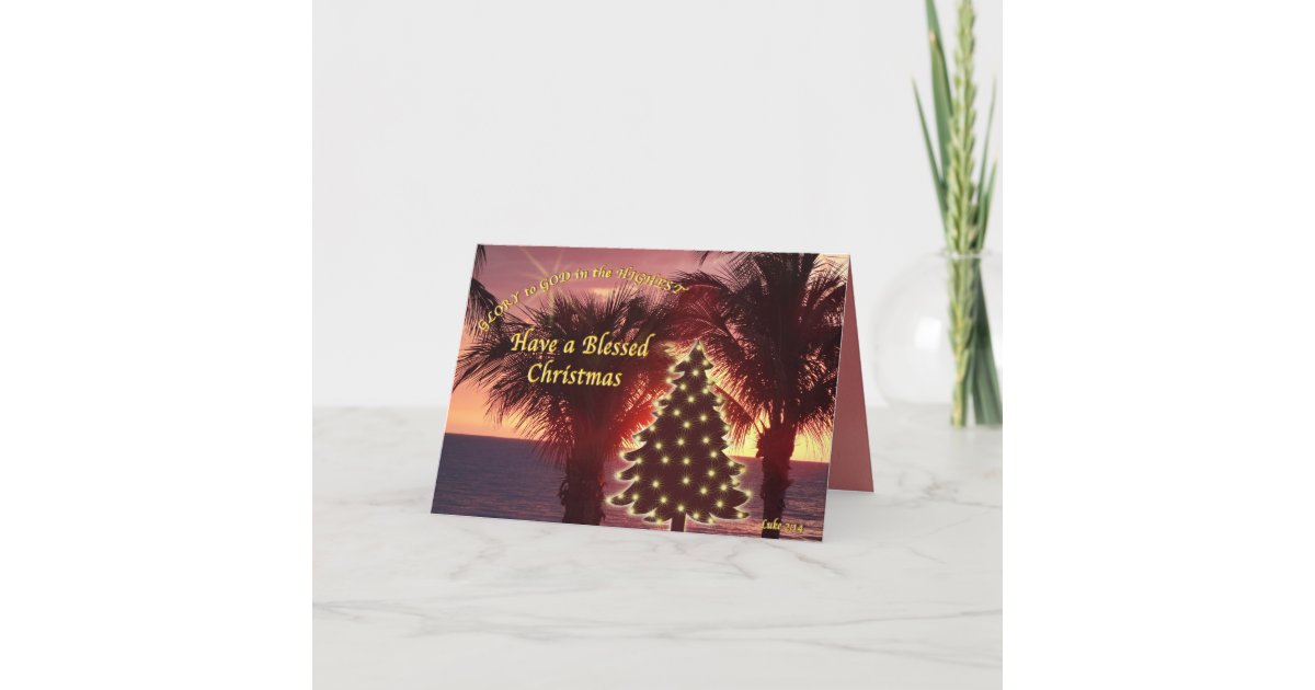 Beautiful Sunset Christian Christmas Cards | Zazzle.com.au