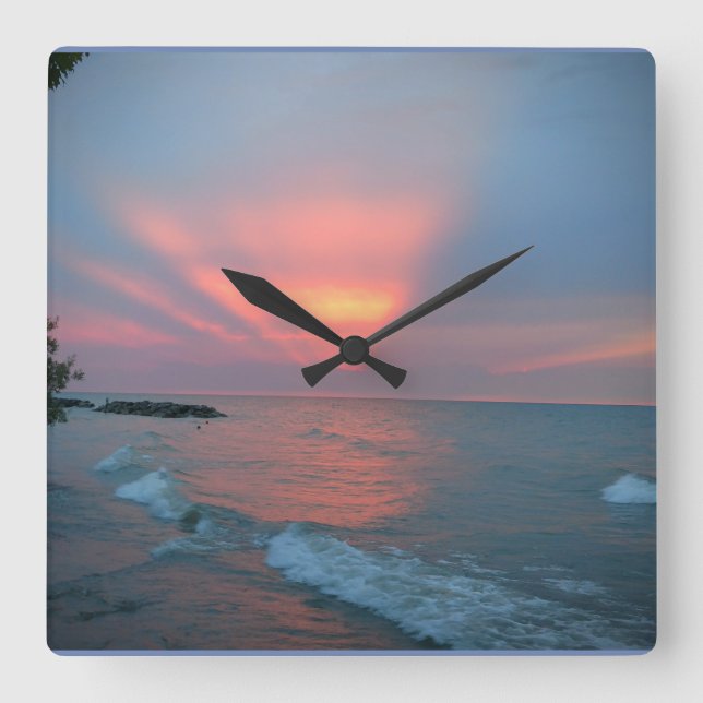 Beautiful sunset clock (Front)