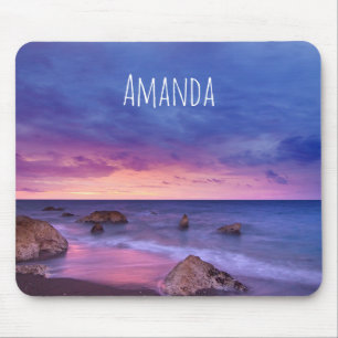 Beautiful Sunset Coastal Photograph Mouse Pad