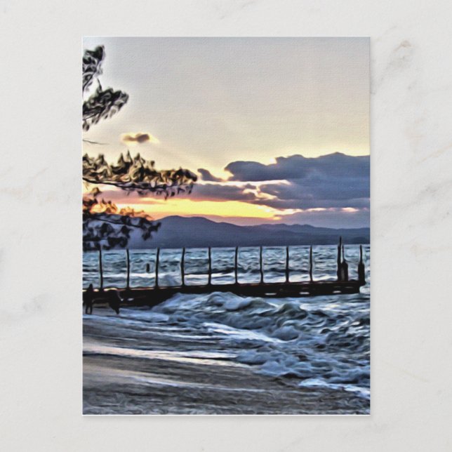 Beautiful Sunset in Montego Bay, Jamaica Postcard (Front)