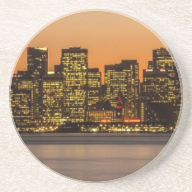 Beautiful sunset in San Francisco Coaster (Front)