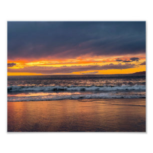 Beautiful Sunset - Marina Del Rey, CA Photo Print