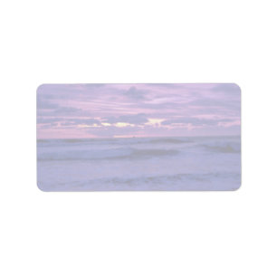 Beautiful Sunset: Mission Beach, California Label