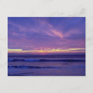 Beautiful Sunset: Mission Beach, San Diego, Califo Postcard
