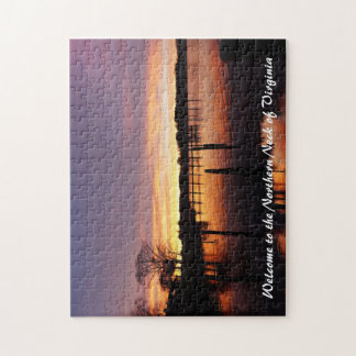 Beautiful Sunset on Corrotoman River Jigsaw Puzzle