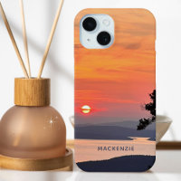 Beautiful Sunset on Mountain Lake