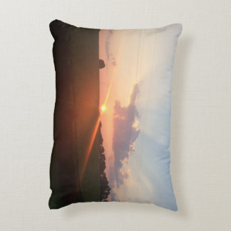 Beautiful Sunset on the Hill Accent Pillow