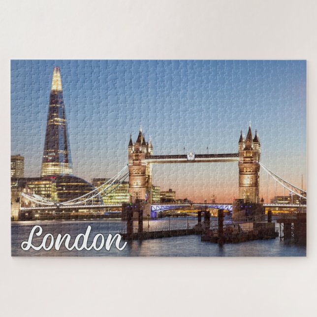 Beautiful Sunset Over London, England Jigsaw Puzzle (Horizontal)