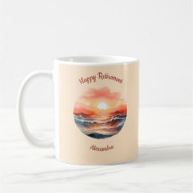 Beautiful Sunset Over Ocean Waves Retirement