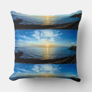 Beautiful Sunset Over Tenerife Canary Islands Cushion