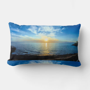Beautiful Sunset Over Tenerife Canary Islands  Lumbar Cushion