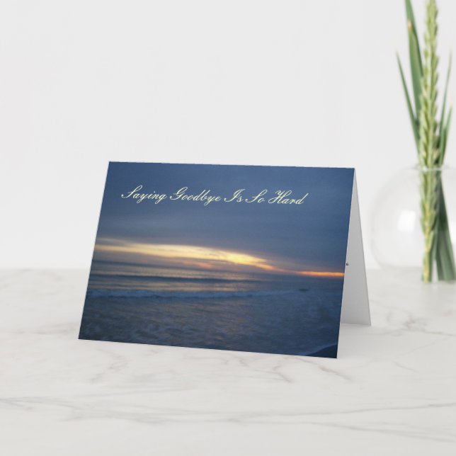 Beautiful Sunset over Water Card (Front)