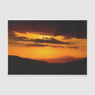 Beautiful sunset photo tissue paper