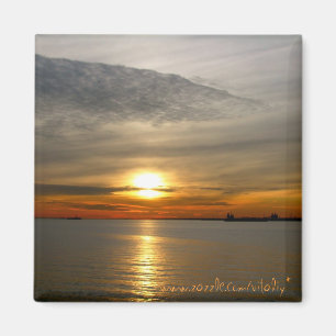 Beautiful sunset photography magnet