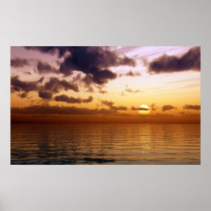 beautiful sunset poster