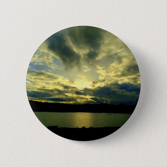 Beautiful Sunset Scenic Landscape Photographic Art 6 Cm Round Badge (Front)