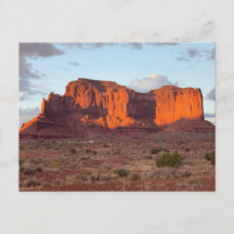 Beautiful sunset shot of Monument Valley