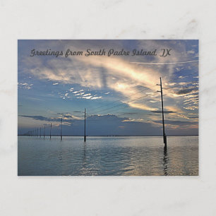 Beautiful sunset South Padre Island Postcard