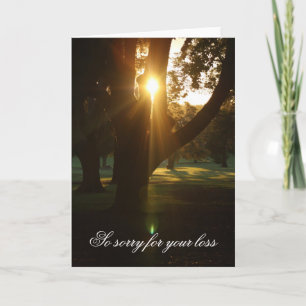 Beautiful Sunset Sympathy Card