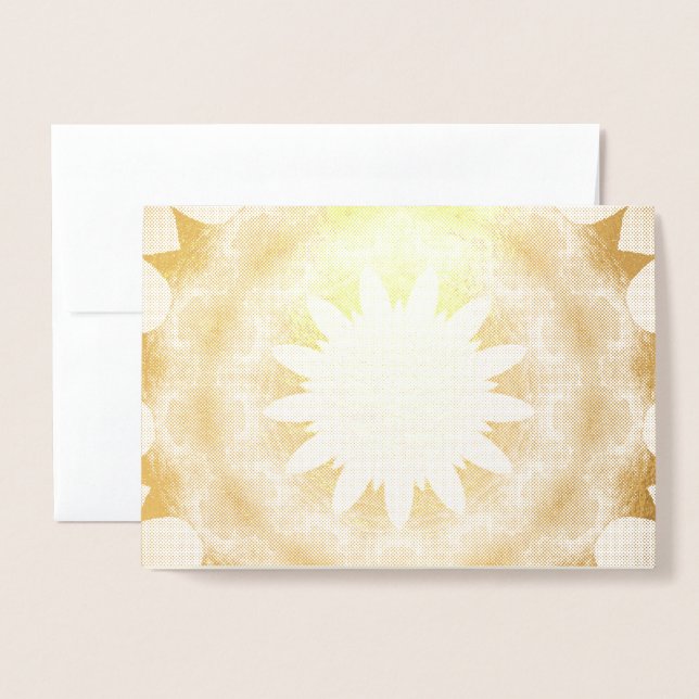 Beautiful Sunshine Foil Card (Front With Envelope)