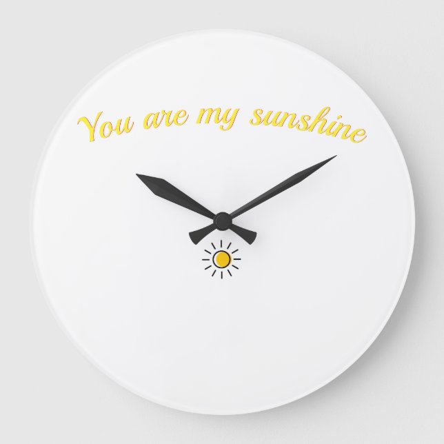Beautiful sunshine shirt for a great day large clock (Front)