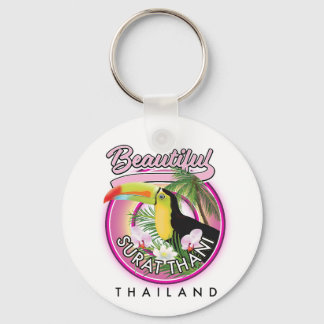 Beautiful Surat Thani thailand logo Key Ring